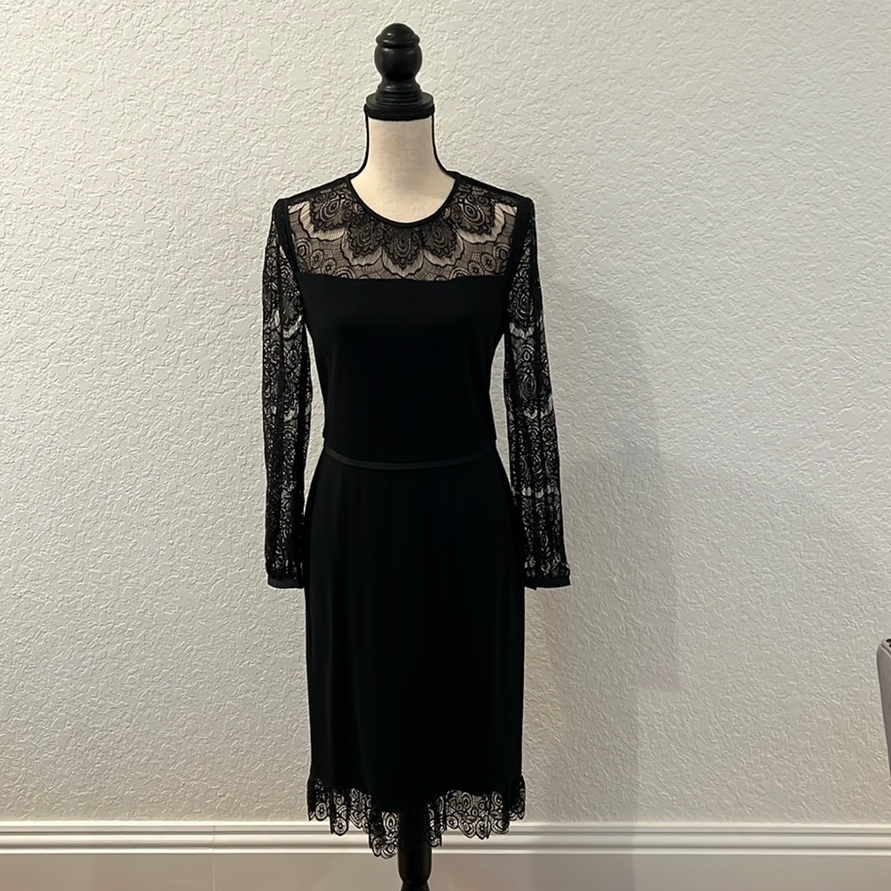 Tory Burch Black Lace Dress Size M